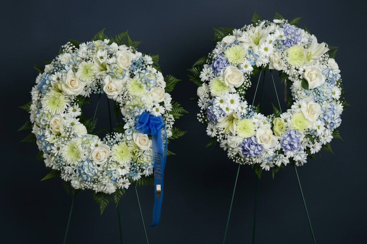 SIDE BY SIDE WREATH