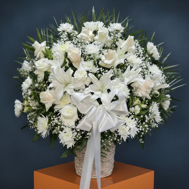 Premium white basket
